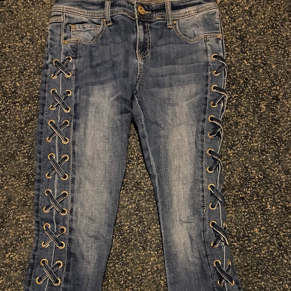 Retro style denim jeans